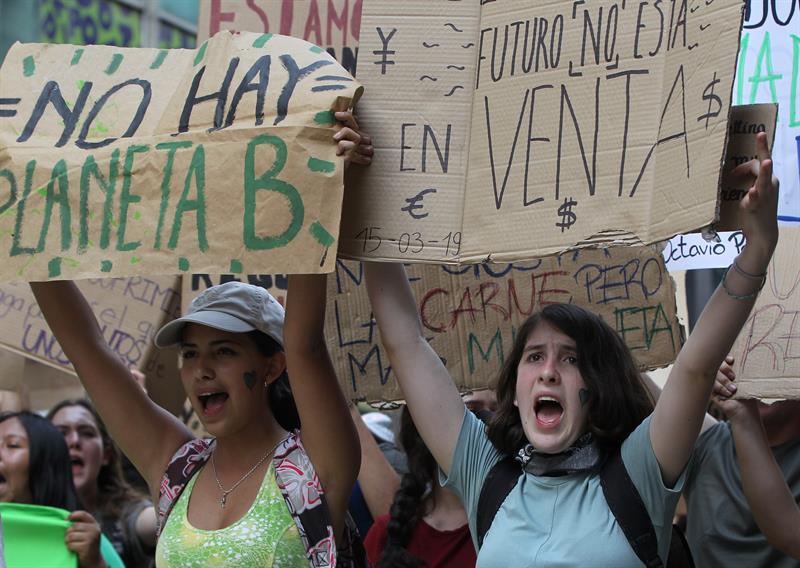 Marcha contra cambio climático en México