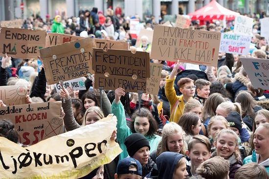 Protesta contra el cambio climático (Noruega). 