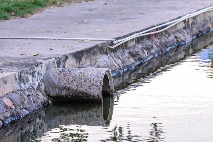 Desagüe de agua