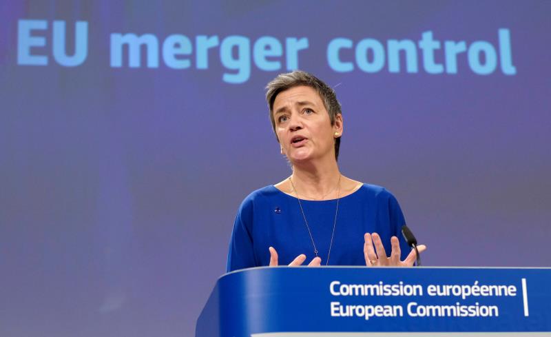 La comisaria europea de Competencia, Margrethe Vestage