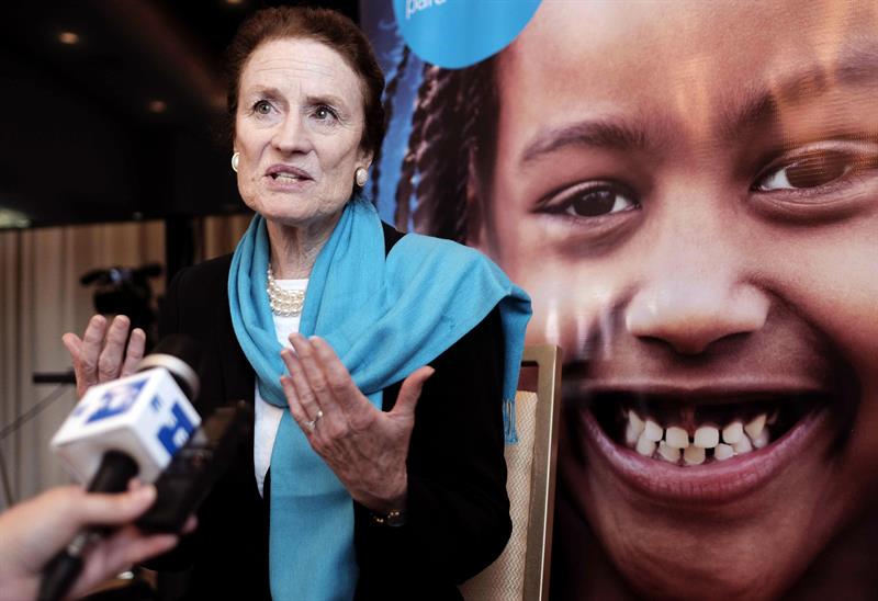 La directora ejecutiva de Unicef, Henrietta Fore