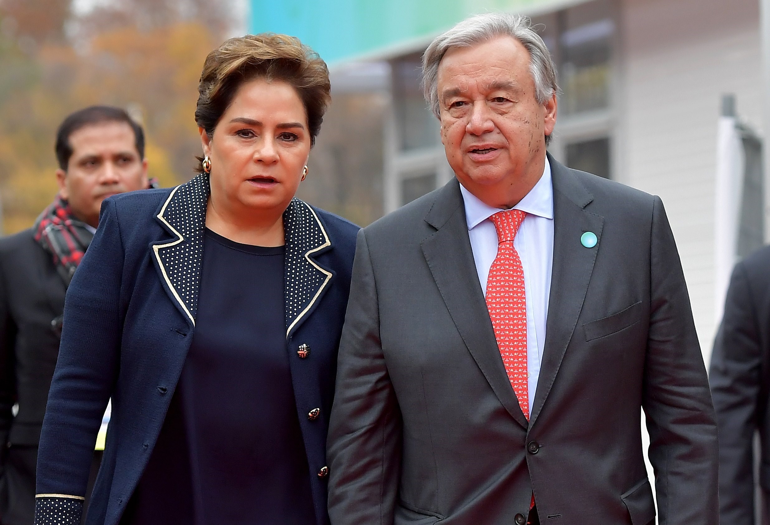 Patricia Espinosa y Antonio Guterres