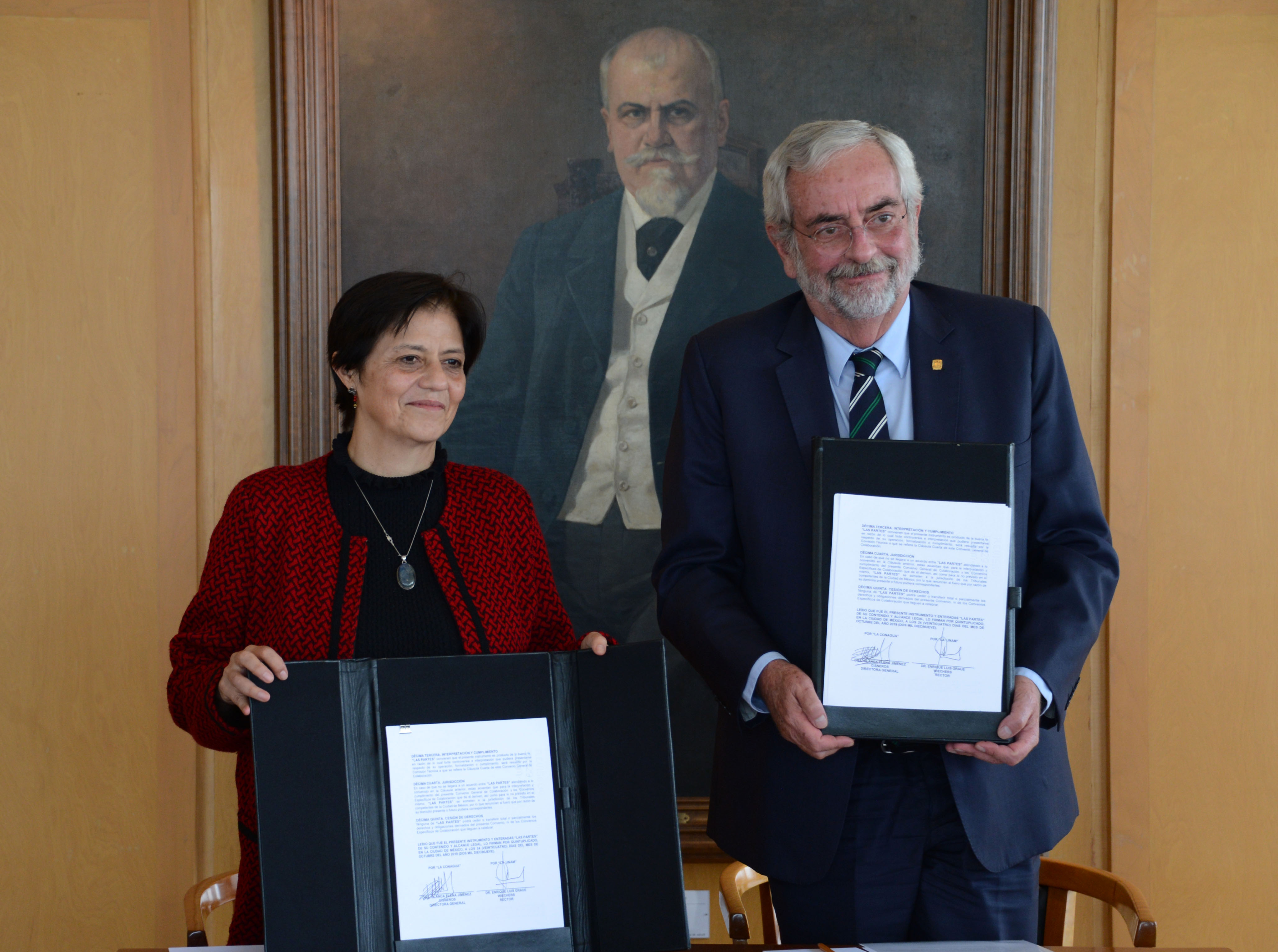 Elena Jiménez y Enrique Graue 