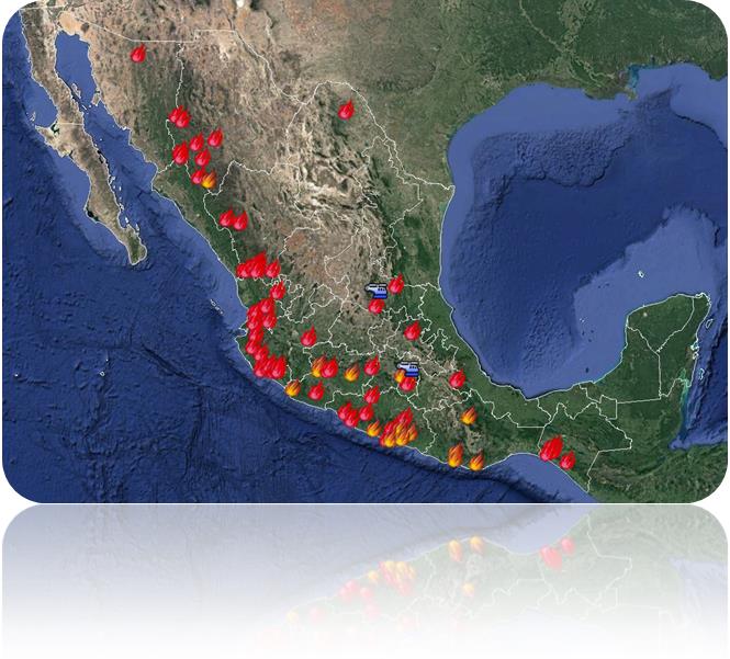 Incendios en México