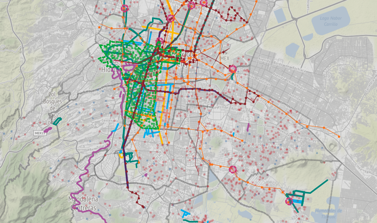 Mapa para online ciclistas