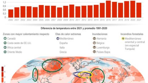 Infografía. Calor 2021