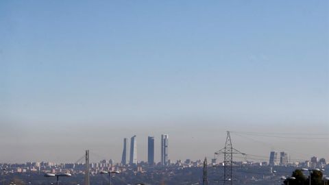 Contaminación sobre Madrid
