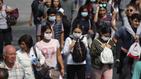 Personas con tapabocas