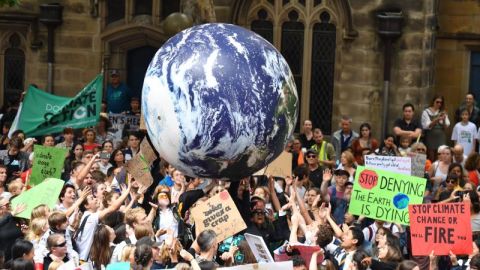 Manifestación contra crisis climática