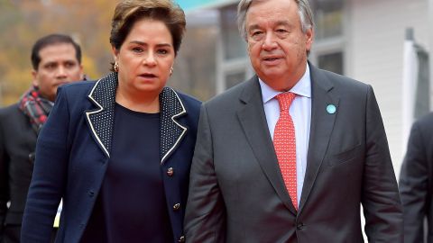 Patricia Espinosa y Antonio Guterres