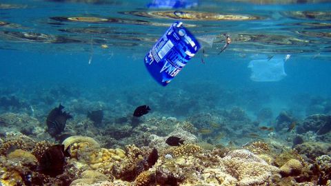 Plástico en el mar