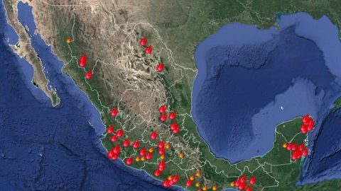 Incendios en México