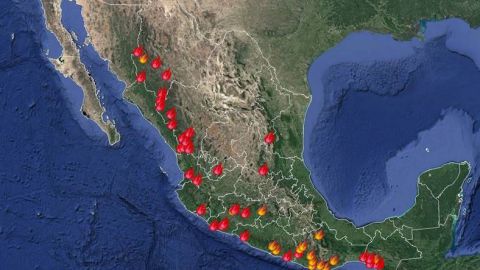 Incendios en México