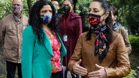 Alejandra Frausto y Claudia Sheinbaum