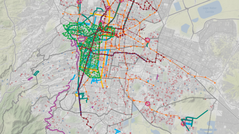 Mapa ciclista de la CdMx