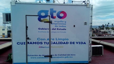 Estación de monitoreo atmosférico León 