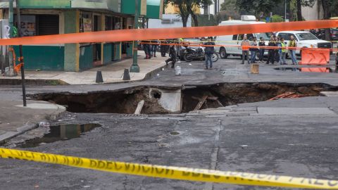 Hundimiento de calle