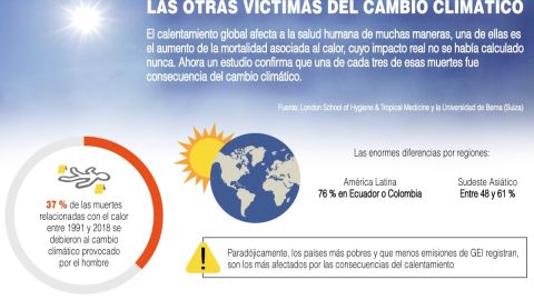 Infografía. Mortandad por calor