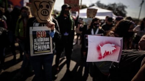 Manifestación en Argentina