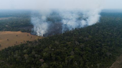 Incendio en  la Amazonía
