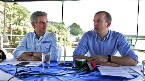 Carlos Eduardo Correa y Virginijus Sinkevicius