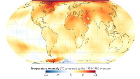 Mapa de ola de calor 