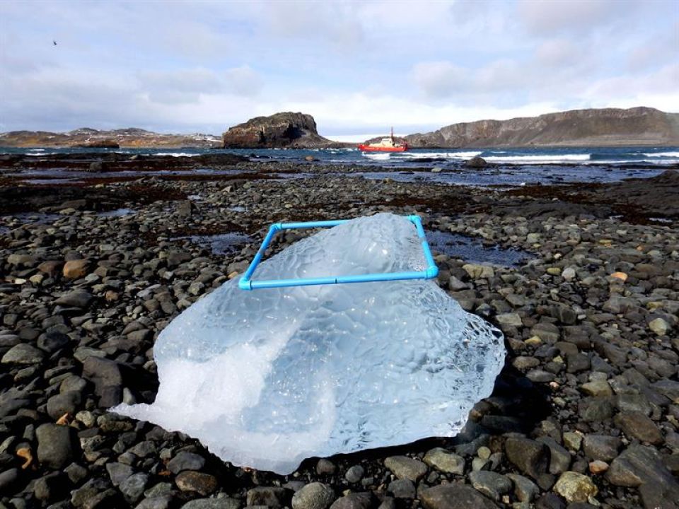 Temperatura del mar alrededor de La Antártida