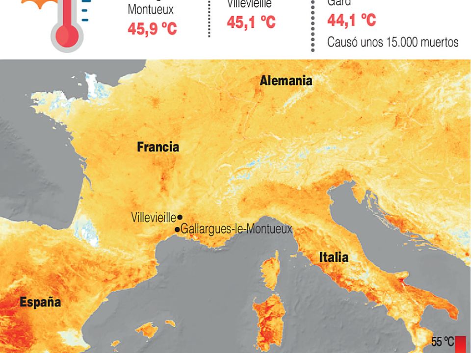 Infografía. Ola de calor en Europa