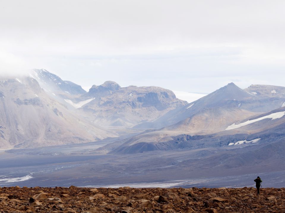 Glaciar OkjökulI en Islandia 