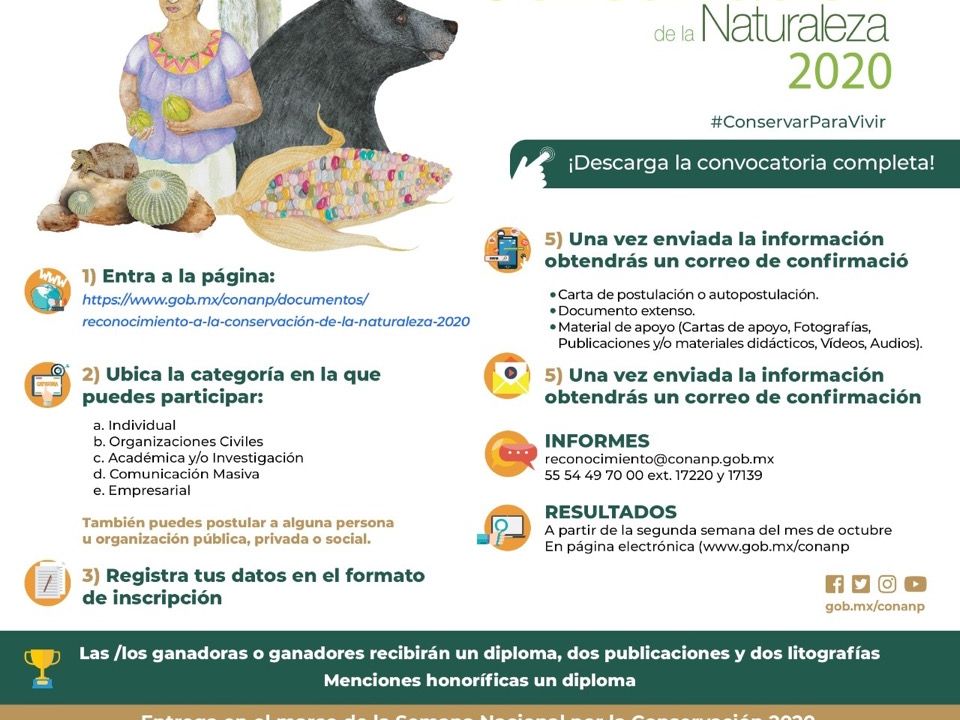  Reconocimiento a la Conservación de la Naturaleza 2020.