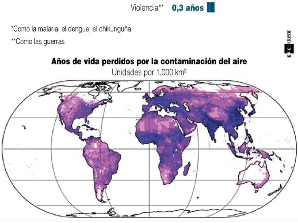 Infografía contaminación