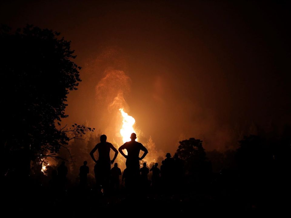 Incendio en Grecia