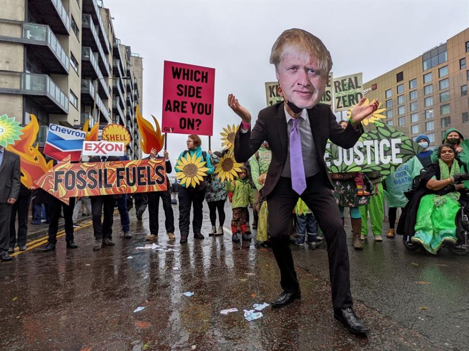 Manifestación en la COP26