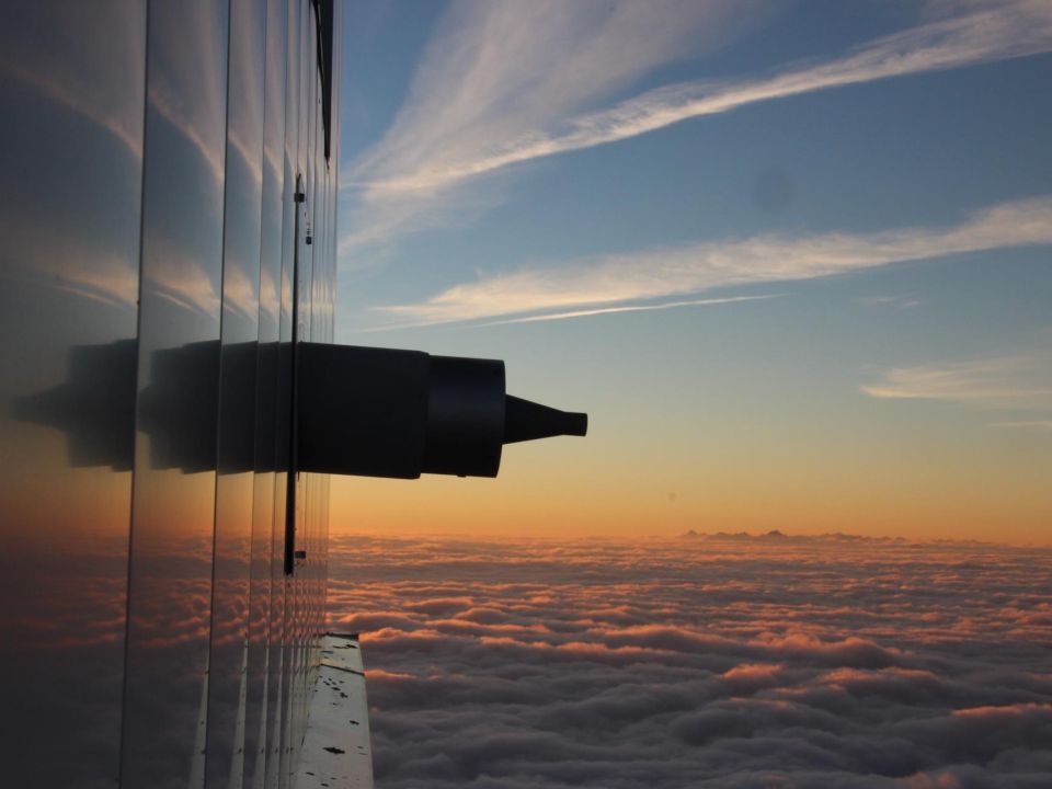 Toma de muestras en el observatorio del Pic du Midi