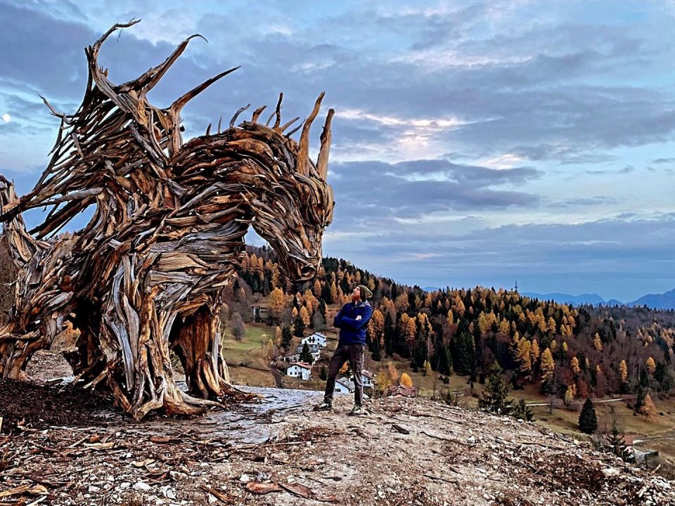 Dragón de leña