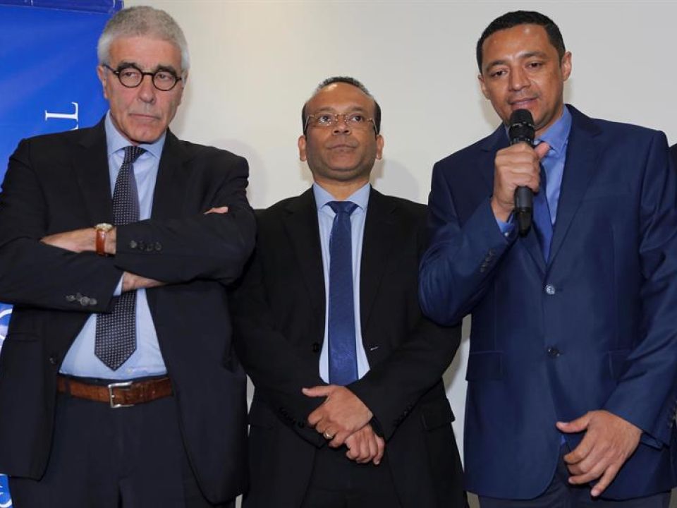 Luis Riera y José Antonio Galdámez
