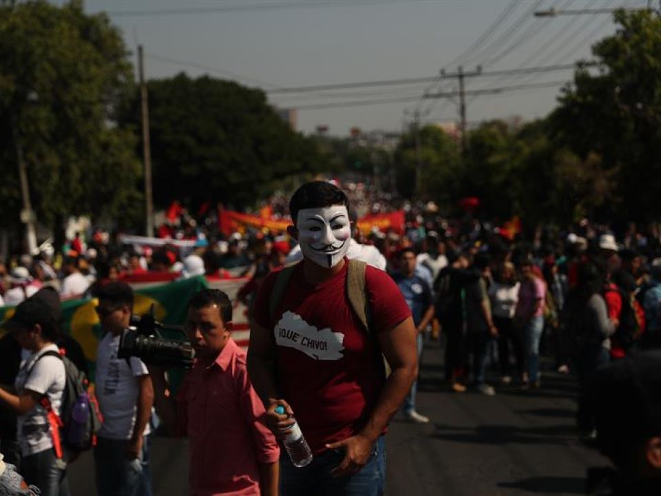 Marcha por el agua en El Salvador 