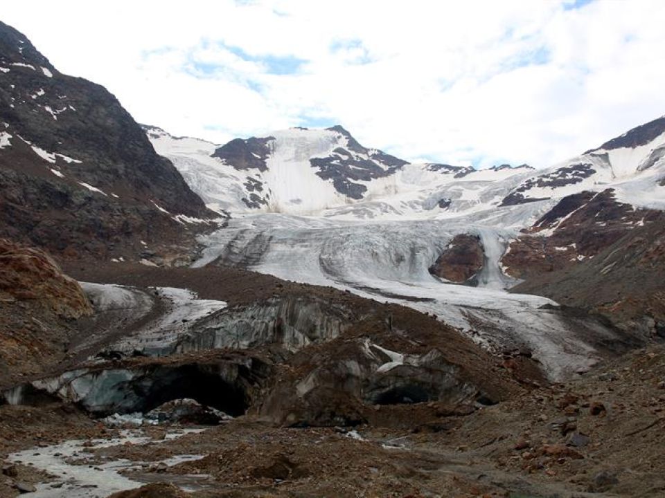 Glaciar de los Alpes