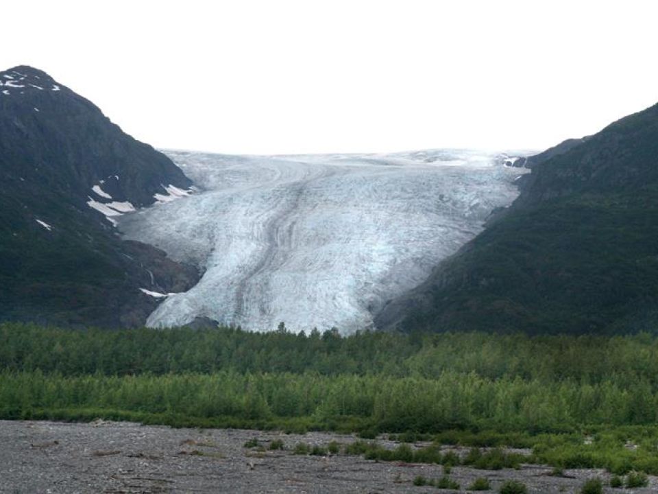 Glaciar Exit en el sur de Alaska