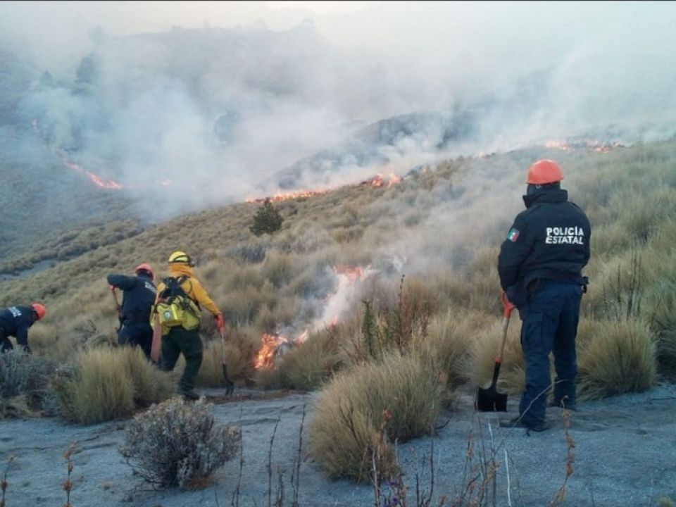 Incendio en Tlaxcala