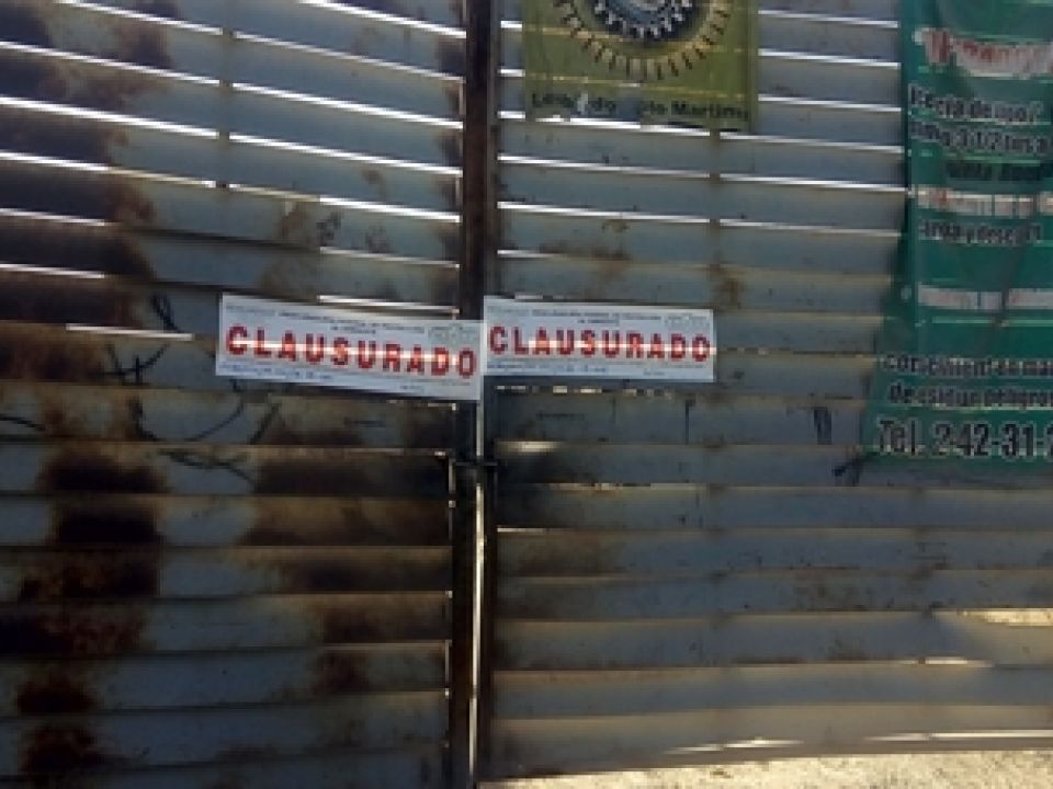 Empresa clausurada. Profepa