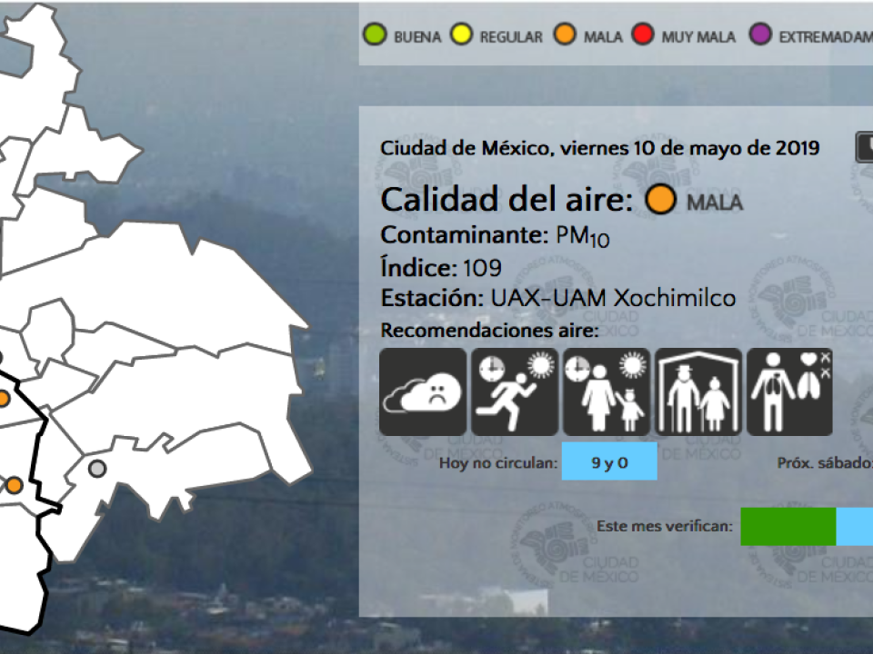 Calidad del aire Sedema