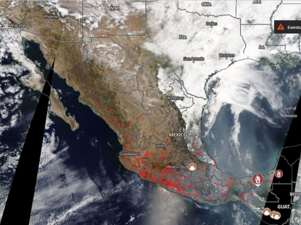NASA incendios en México