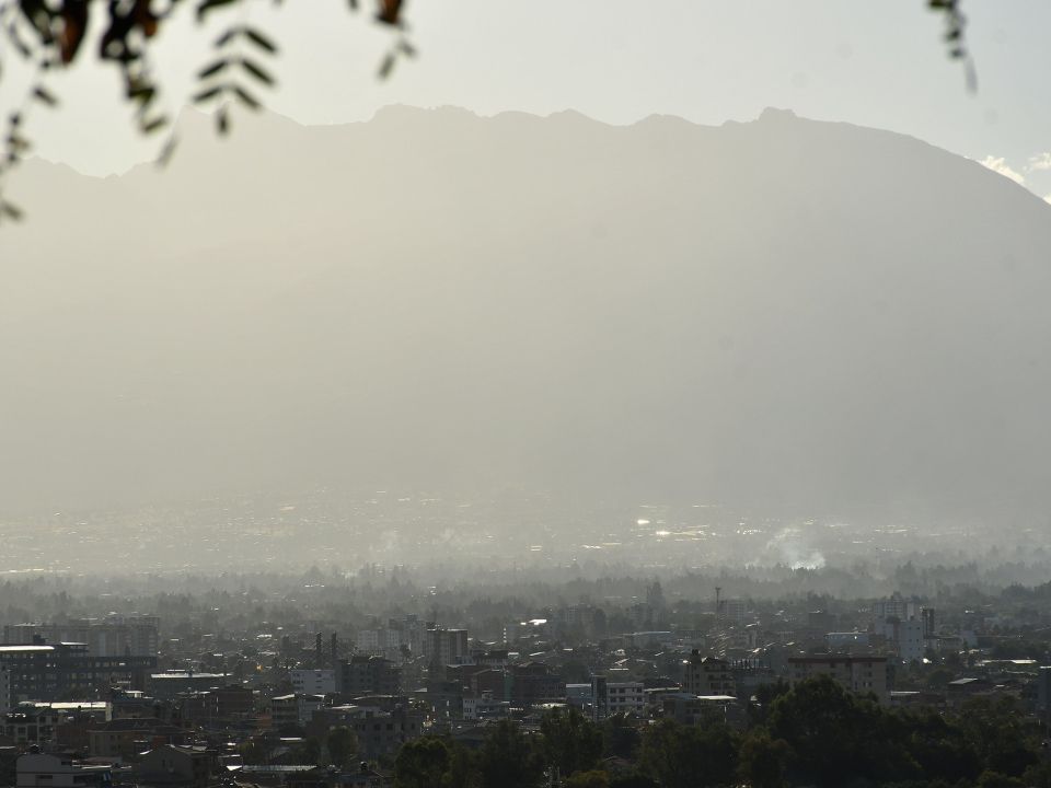 Protestan contra la contaminación del aire en Bolivia