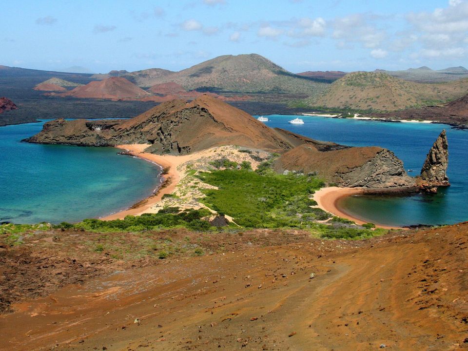 Isla Santafé en el archipiélago Galapagos