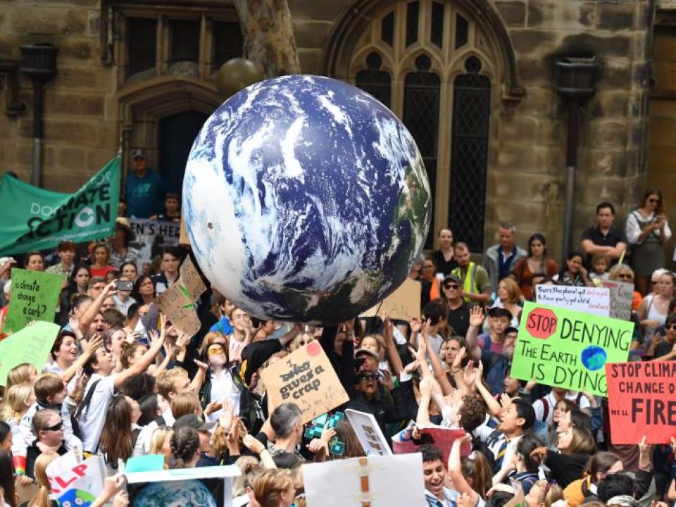 Manifestación contra crisis climática