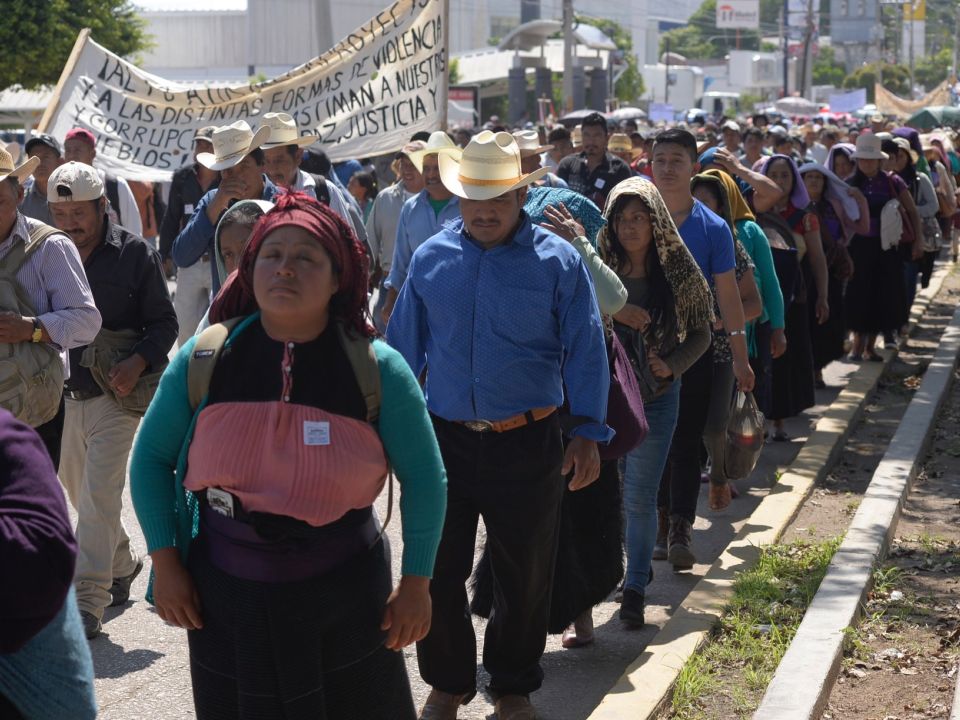 Manifestación en Chiapas