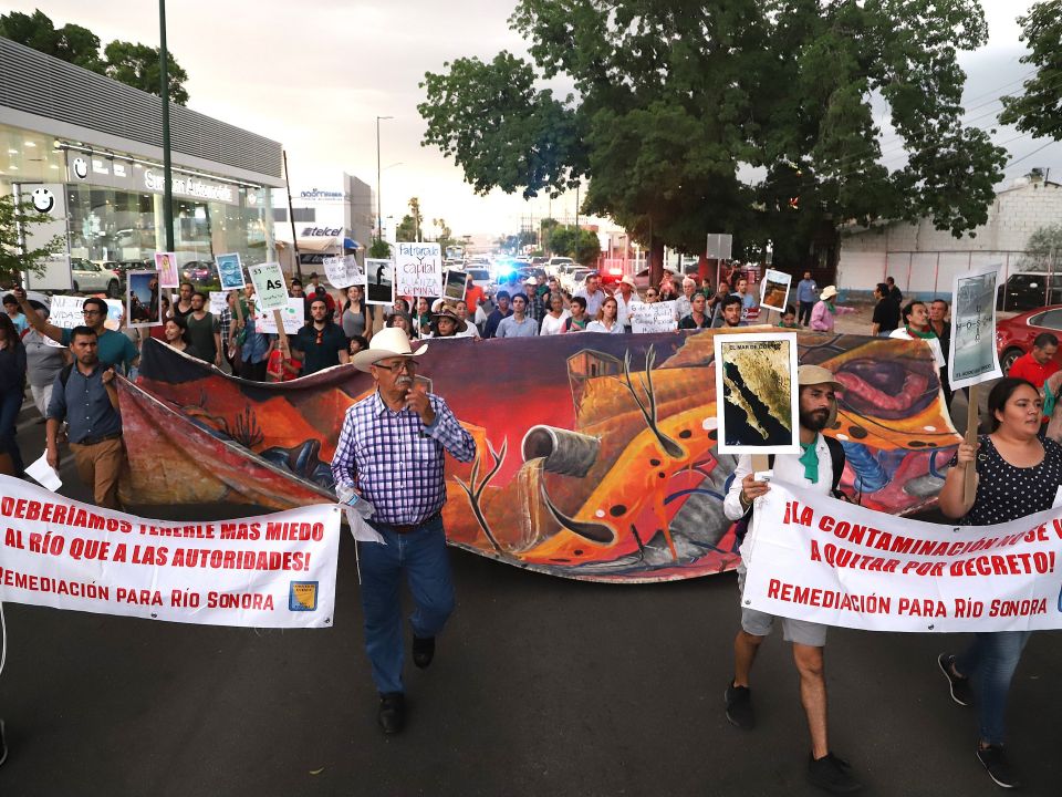 Manifestación en Hermosillo