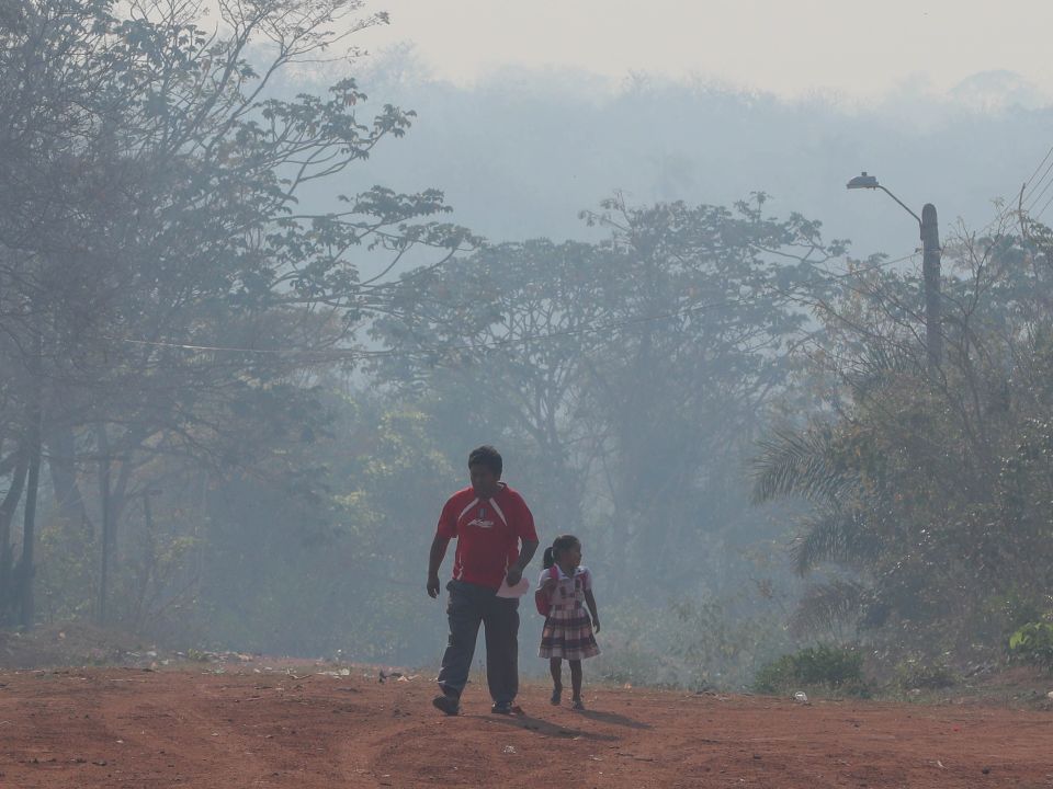 Incendio en Bolivia