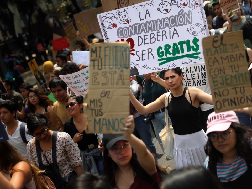 Manifestación por el clima